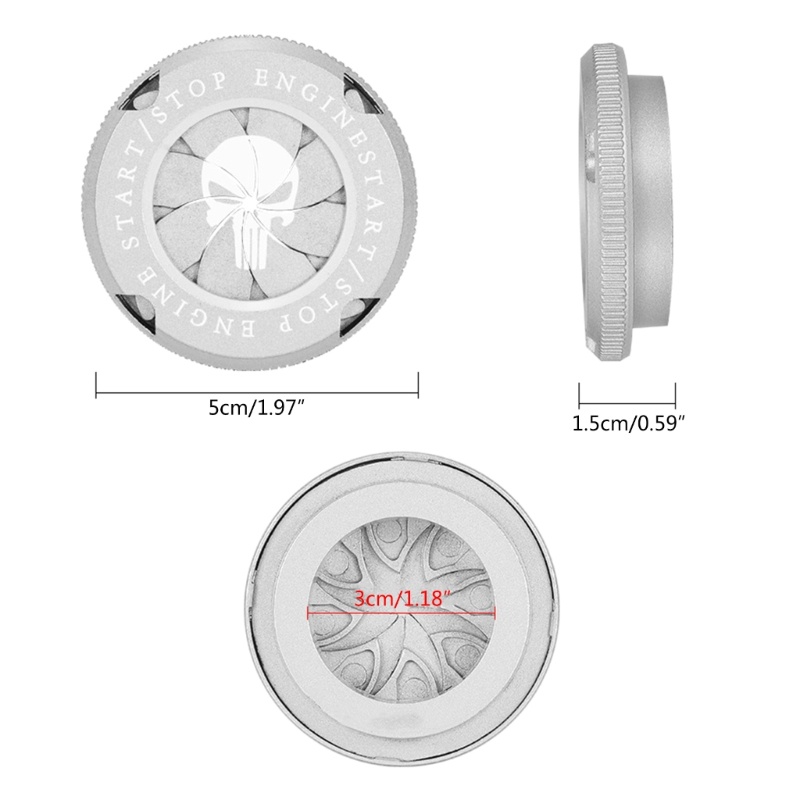 Cincin Pelindung Tombol Start Stop Model Tekan Dapat Berputar Untuk Dekorasi Interior