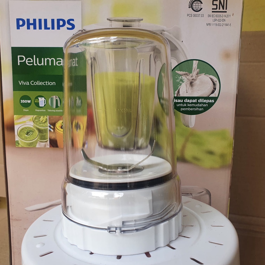 GELAS JUS+GELAS BUMBU BLENDER PHILIPS DRY MILL HR 2115/HR2116/HR2061/HR2071 ORIGINAL