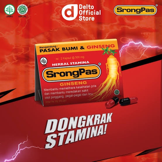 StrongPAS Ginseng Herbal Stamina Strip(ISI 2 KAPSUL) ORIGINAL-BPOM