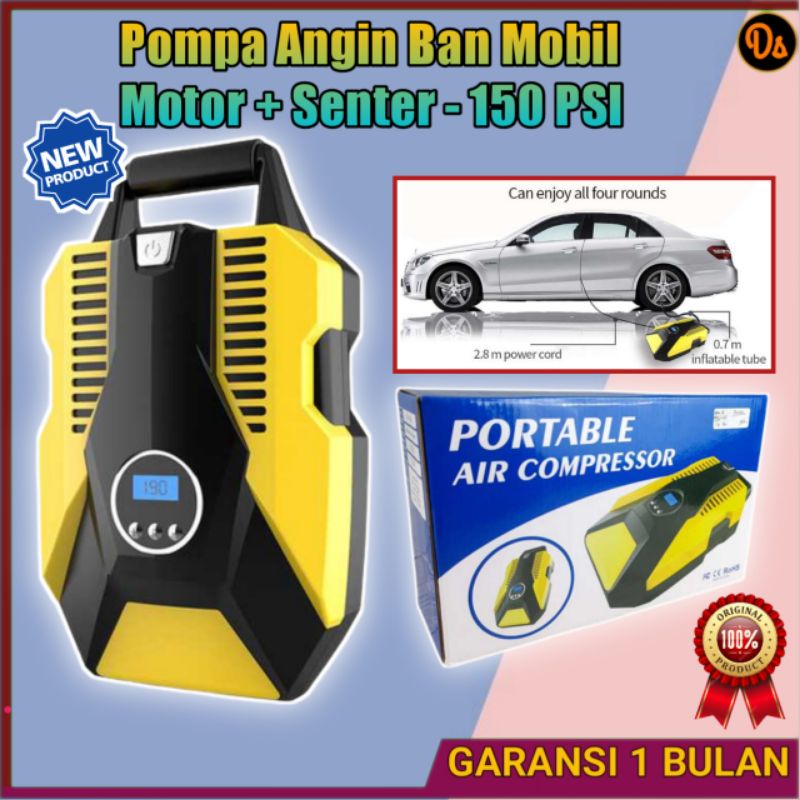 PROMO Inflator Pompa Angin Ban Mobil Car Compressor EAFC 120W - ATJ-1266 7RRS0DYL
