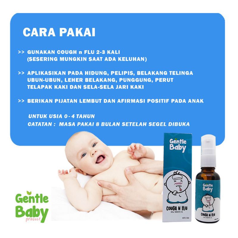 Gentle baby cough and flu | obat batuk pilek dan flu untuk anak dan bayi | obat batuk pilek bayi | essencial oil batuk dan pilek bayi