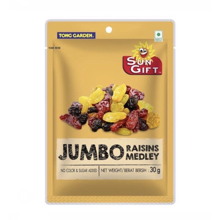 Jual TONG GARDEN Jumbo Raisins Medley 30gr / Tong / Garden / Jumbo