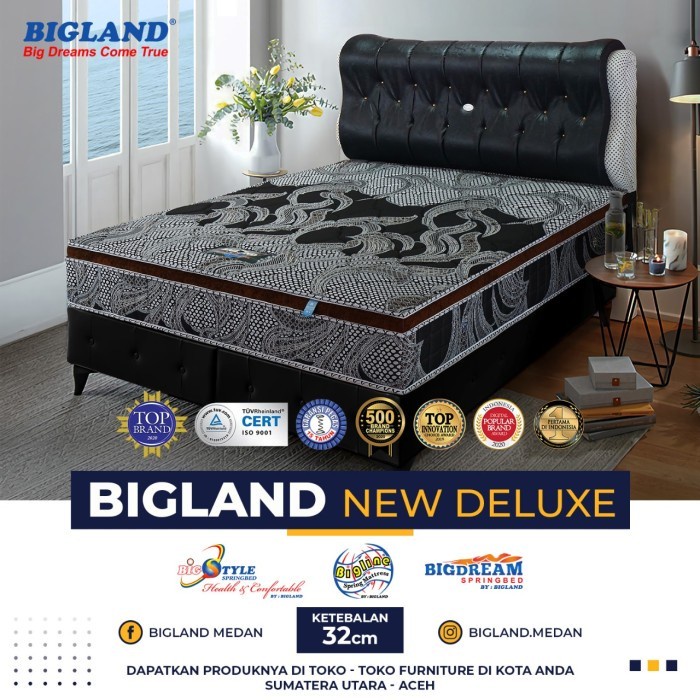 Jual Tempat Tidur Kasur Springbed Bigland Deluxe Dengan Plushtop ...