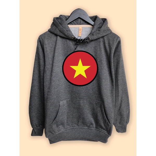Jaket Hoodie Pullover CAMOE Vietnam Flag Bendera Vietnam