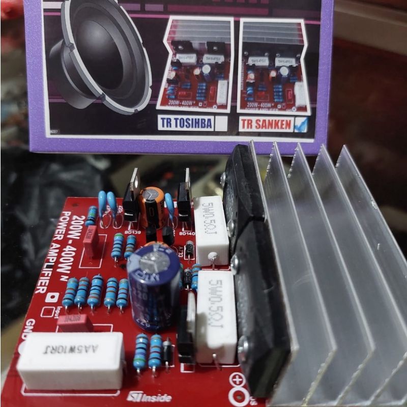 power 400 Watt lengkap transistor SANKEN + Pendingin