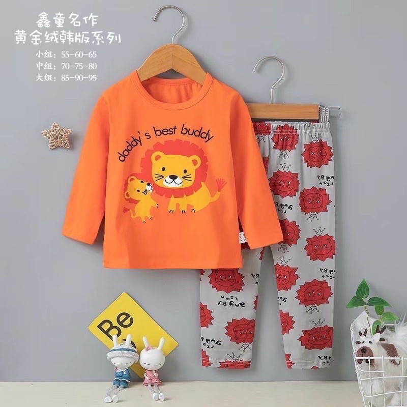 SALE!! PP 7-9 TAHUN | BAJU TIDUR ORGANIK ANAK | PP007 | PIYAMA IMPORT ANAK | SETELAN TIDUR IMPORT BAHAN KATUN ORGANIK