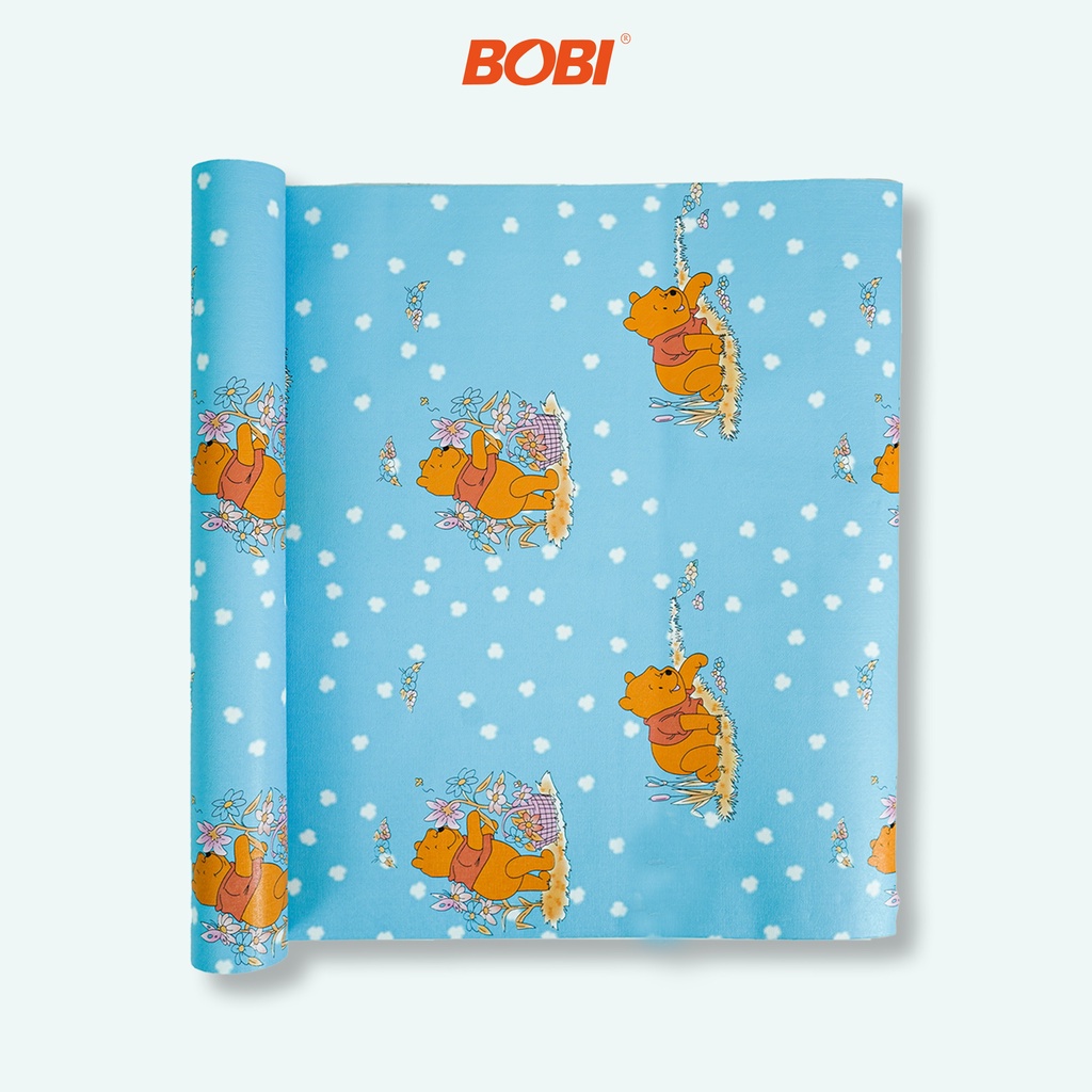 Wallpaper Sticker  5217 Winnie The Pooh Biru // Wallpaper Sticker Murah dan Berkualitas // 9mx45cm