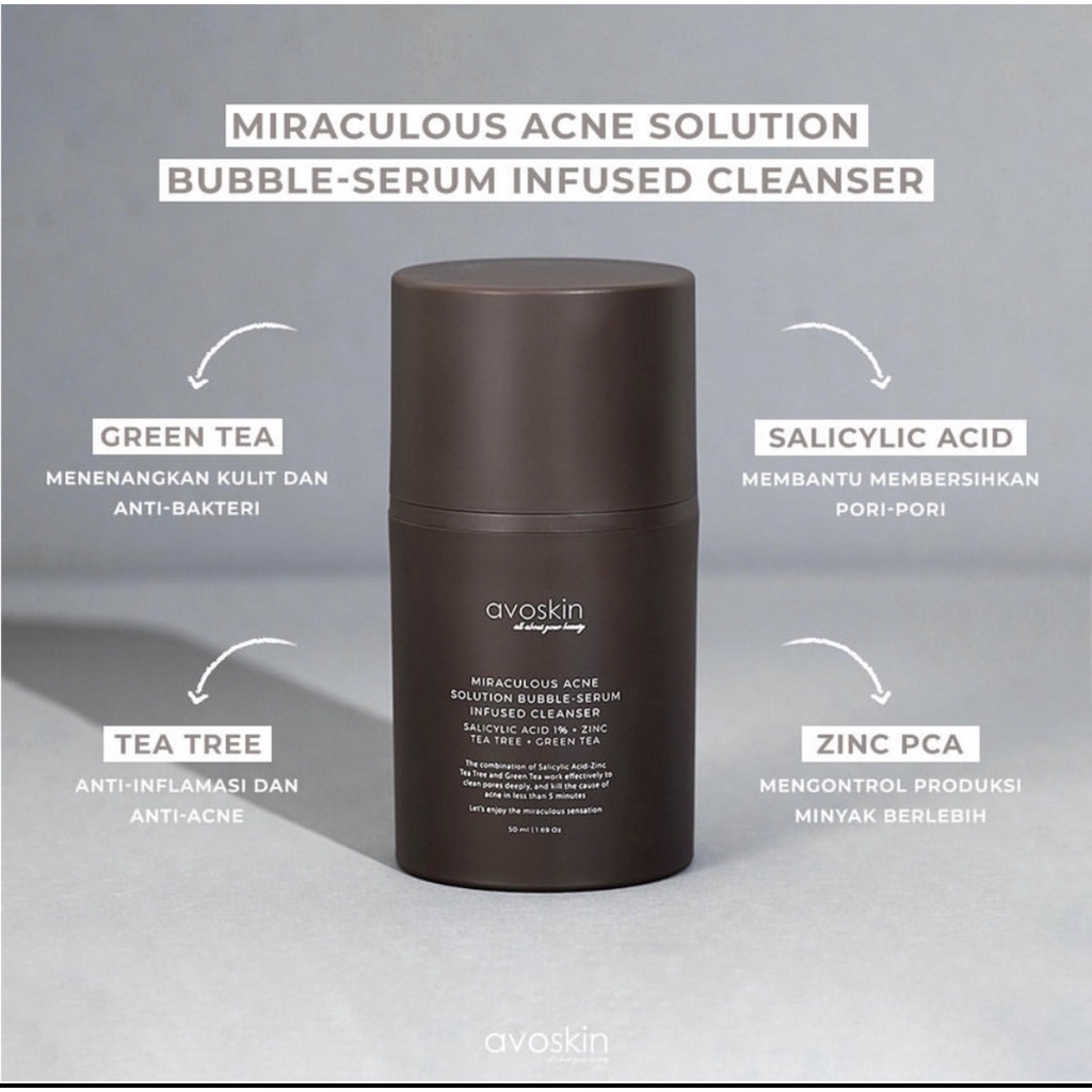 Avoskin Miraculous Acne Solution Bubble-Serum Infused Cleanser