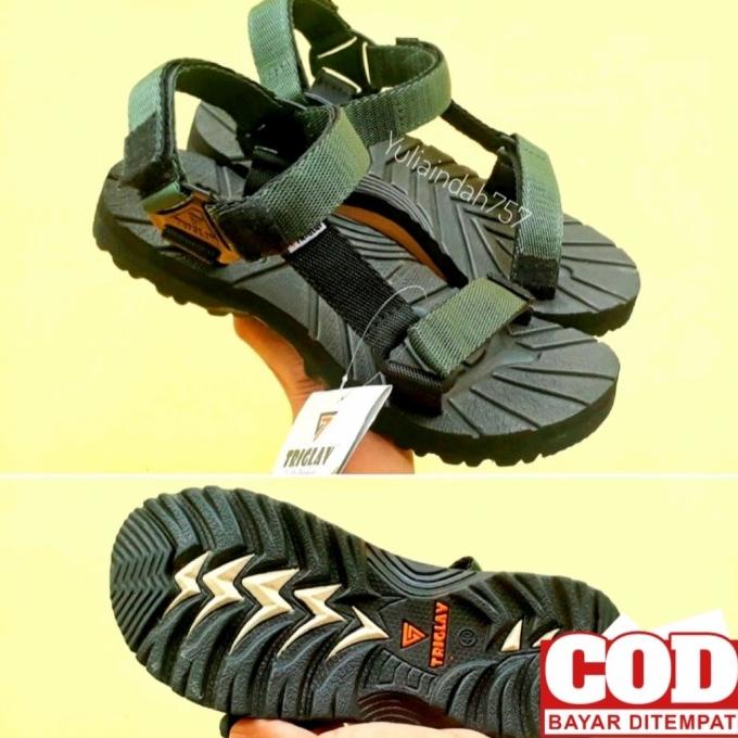 Sandal Gunung Adventure Original Hijau Army - Sandal Hiking - Triglav