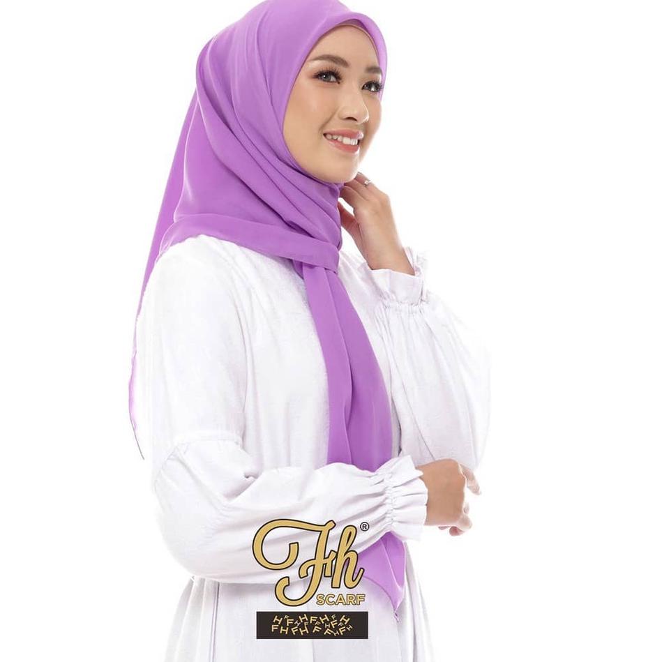 RTG.31Oc22ᴵ ‑ kerudung jiilbab / hijab segi empat bahan bella square polos jahit tepi neci murah pre