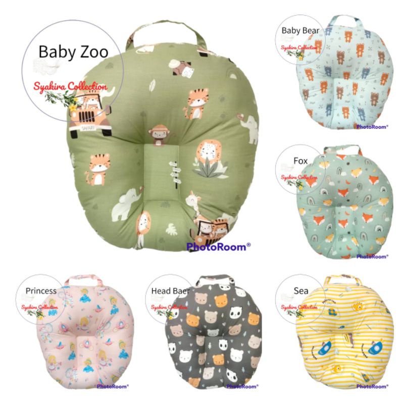 Bantal sofa bayi baby launge anti gumoh motif Terbaru plus Tas Mika