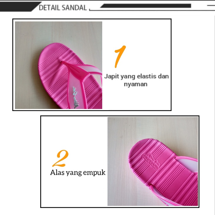 sogo NEW ERA LB E 9019 Sandal Jepit Karet Perempuan Sendal Casual Sehari-hari Anti Slip Original