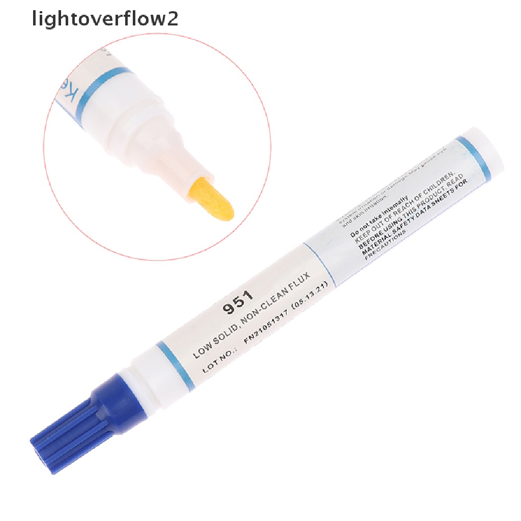 (lightoverflow2) 951 10ml Pen Flux Rosin Solder Bebas Timah Untuk Solar Cell