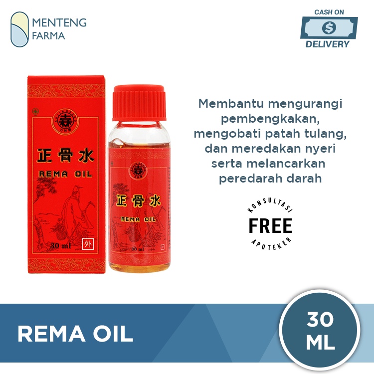 Rema Oil - 30ml - Obat Gosok Patah Tulang dan Keseleo