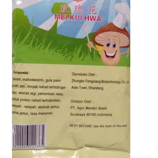 

Terbaru 10.10 KALDU JAMUR/ MUSHROOM POWDER MEI KUI HWA 400g gas !!