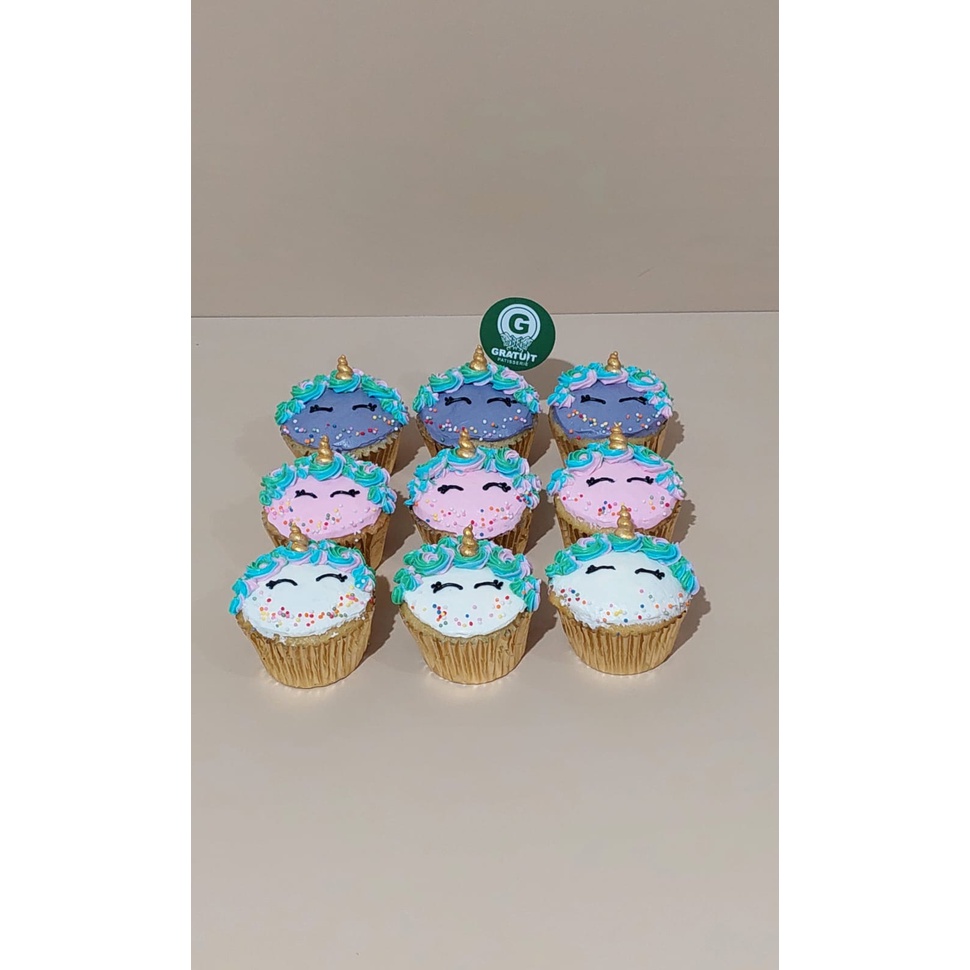 

Cupcake unicorn buttercream per pcs