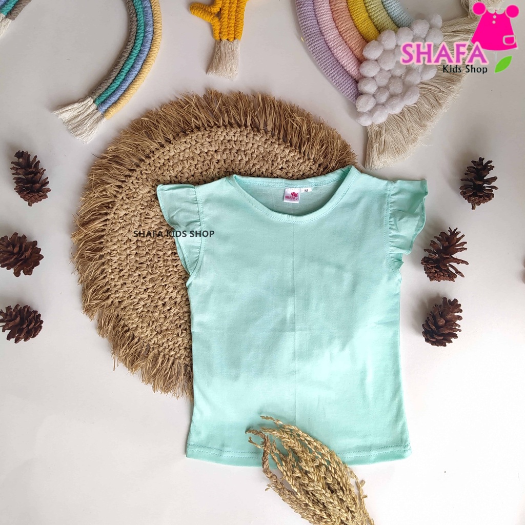 BAJU KAOS ANAK PEREMPUAN / KAOS RUFFLE ATASAN ANAK-ANAK / BAJU BAYI PEREMPUAN / BAJU BAYI / KAOS BAYI PEREMPUAN / KAOS BAYI BAHAN ADEM NYAMAN  KUALITAS PREMIUM SHAFA KIDS