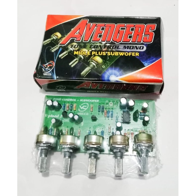 Kit Tone Control Avengers Tone Control mono middle Plus Subwoofer VACCO
