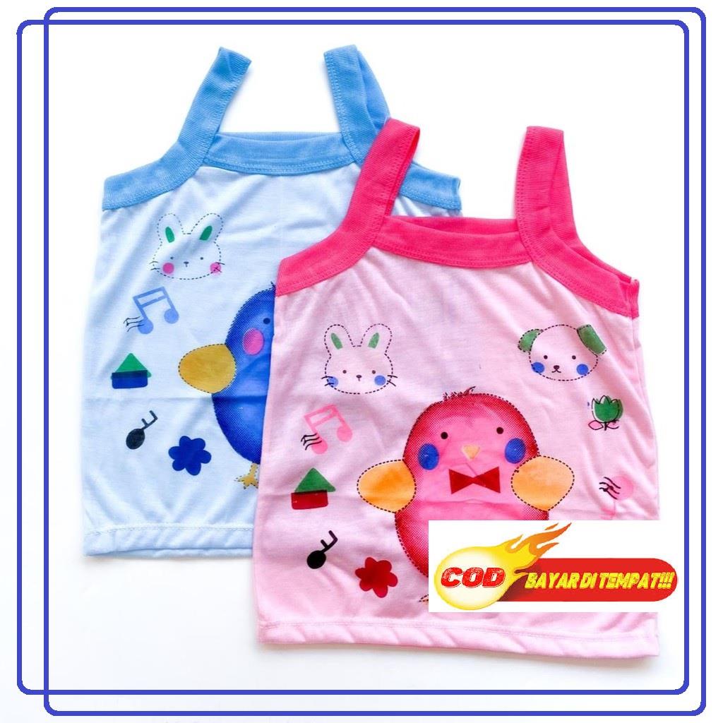 LS 881 - Kaos Singlet Mata Ayam Kaos Kutang Tanktop Kutung Karakter Kartun Dalaman Bayi Anak