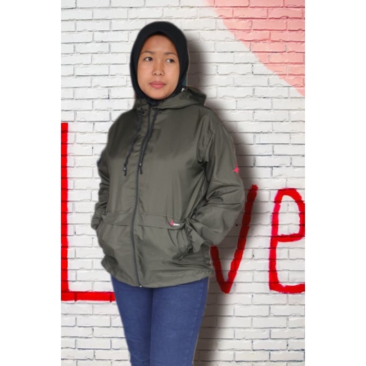 JAKET  PARASUT OLAH RAGA WANITA DAN LAKI LAKI JAKET JOGGING DAN RUNNING