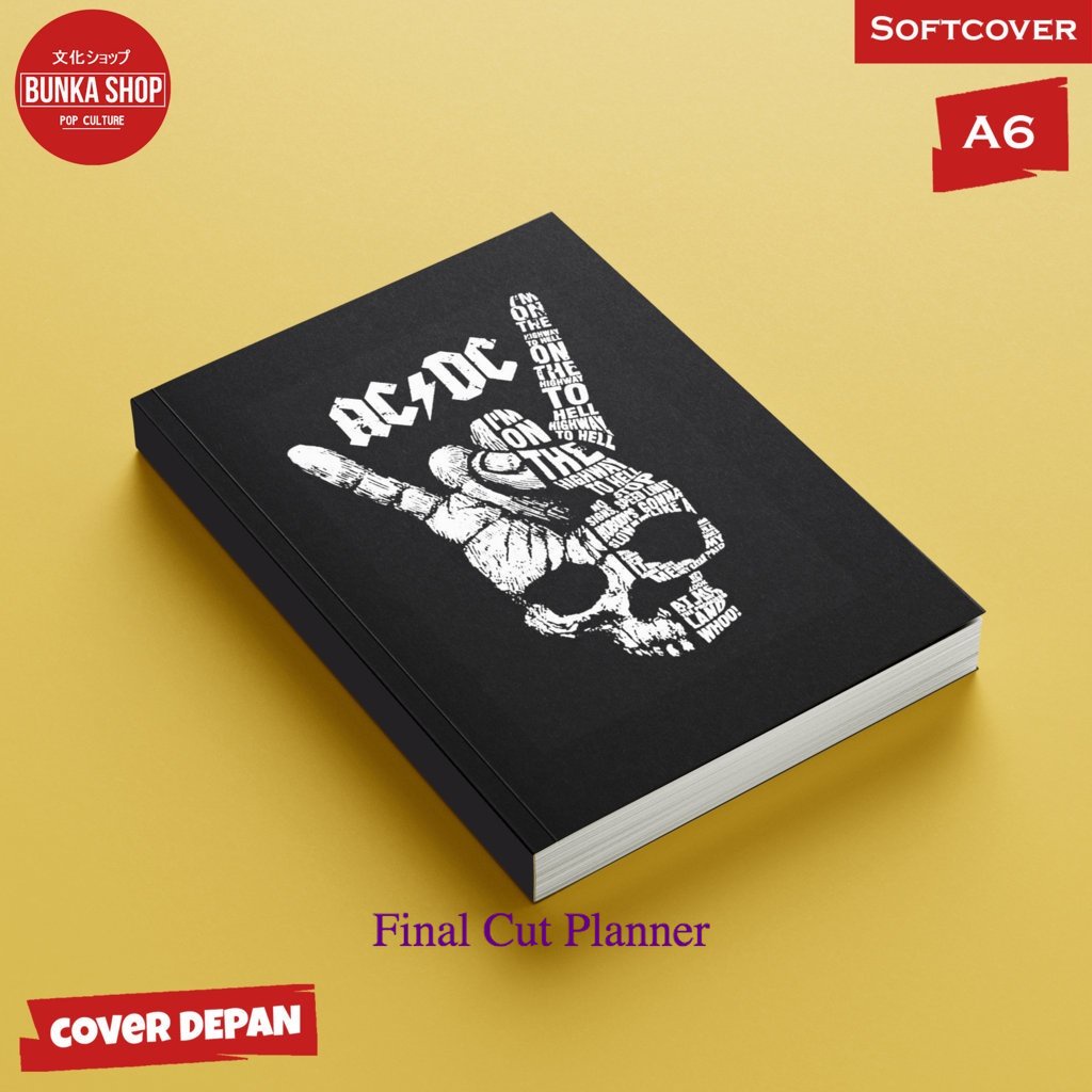 

Pocket Note Band AC DC 2 Softcover A6 Buku Tulis Catatan Notes Agenda Planner Jurnal .