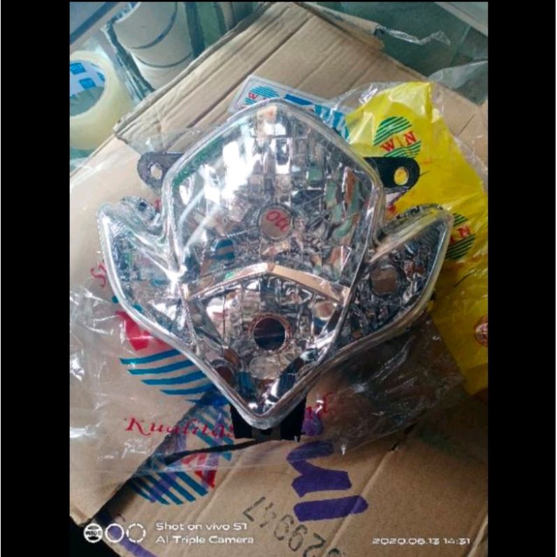 Reflektor plus Mika lampu depan satria FU 150 Barong 2010 2011 2012