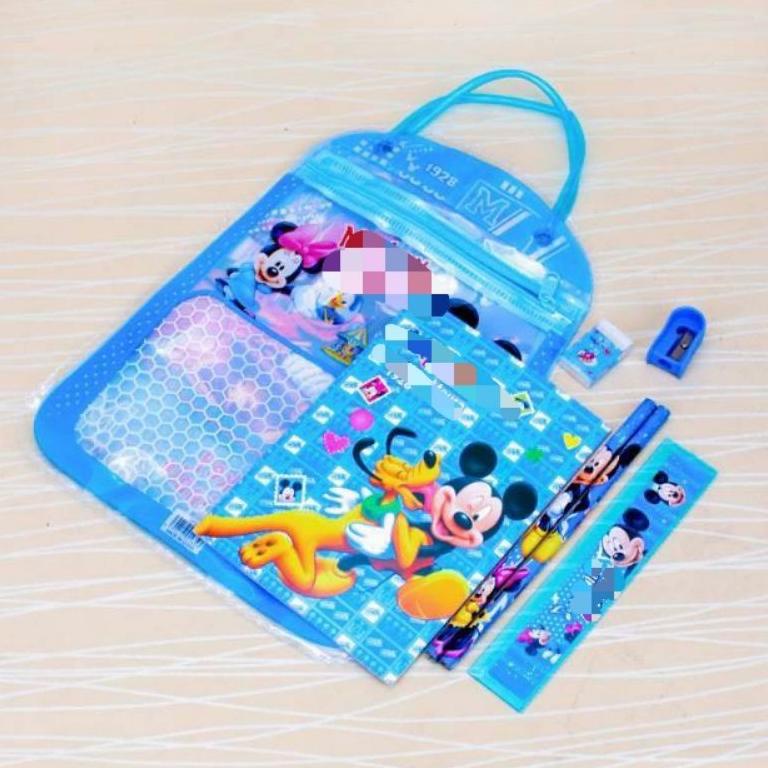 

0s✬Ready Stock❃↓ STATIONARY SET FREE BAG / SET ALAT TULIS ANAK SEKOLAH MOTIF KARTUN. 79 ✬