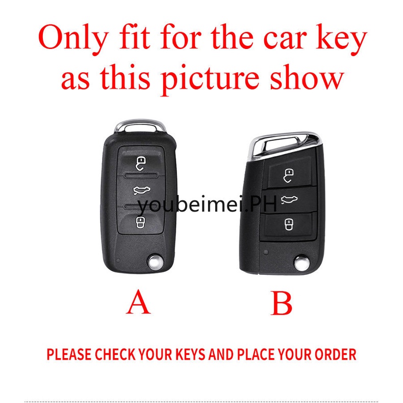 Casing Kunci Mobil 360 Derajat Bahan TPU Lembut Untuk VW Volkswagen Jetta Golf Polo MK6 Passat Tiguan Beetle