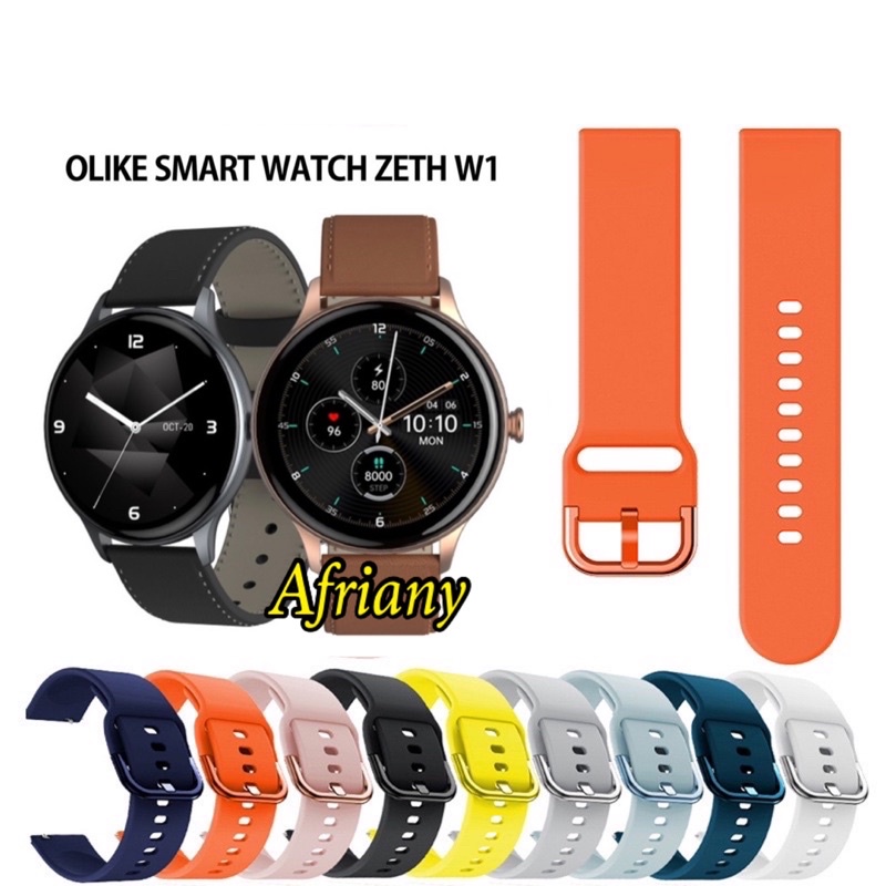 Strap Olike Smartwatch Zeth 1 OW-W1 Tali Jam Rubber Colorful Buckle Model Active