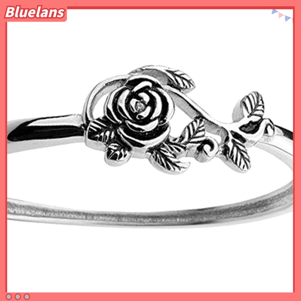 Bluelans Wedding Ring Rose Design Elegant Classic Delicate Wedding Ring