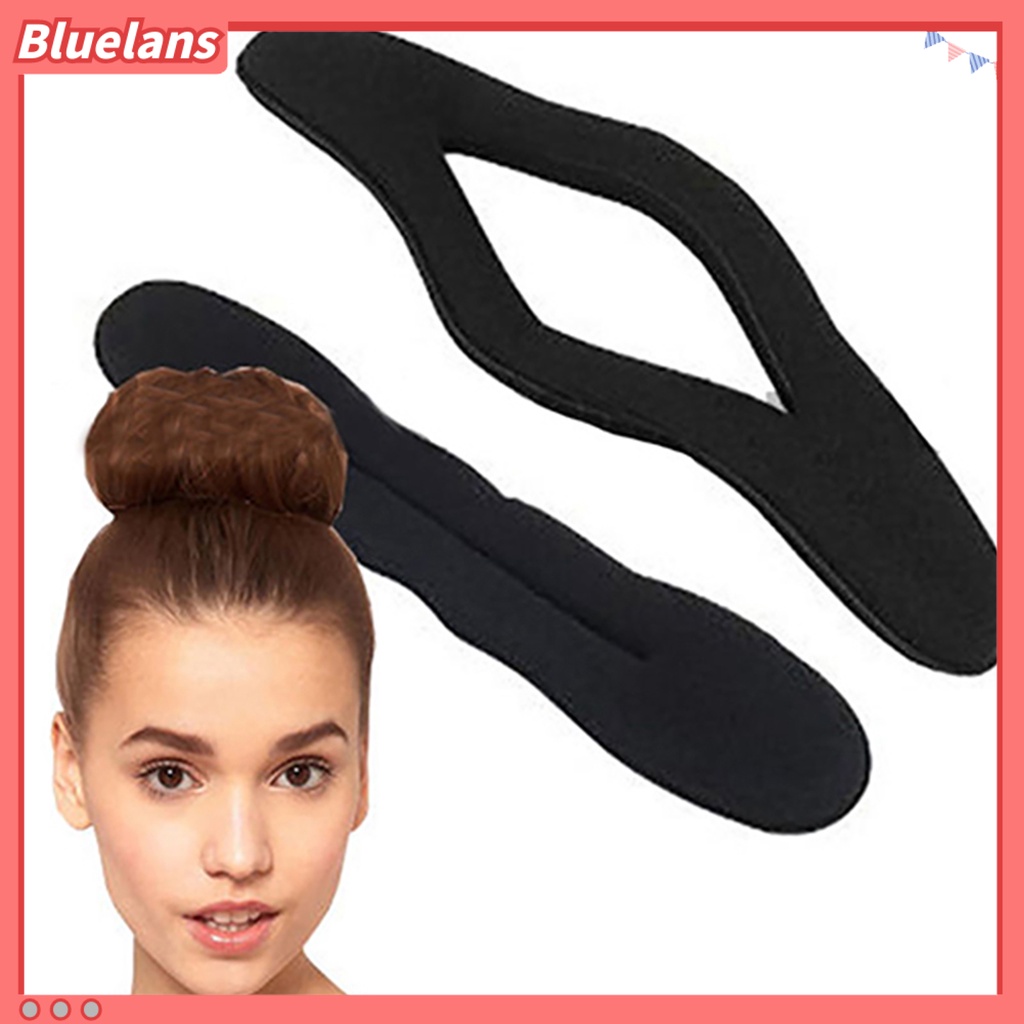 [Bayar Di Tempat]2Pcs Klip Spons Ajaib untuk Membuat Donat Hair Bun