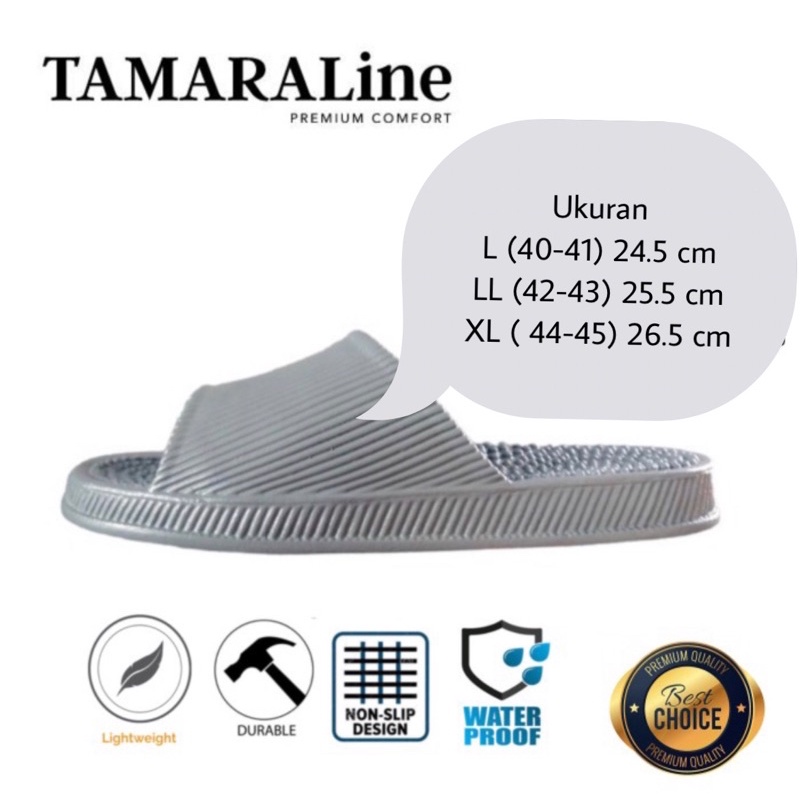 Sandal Karet Selop Wanita Unisex Rematik Premium Murah Promo TamaraLine 222 W