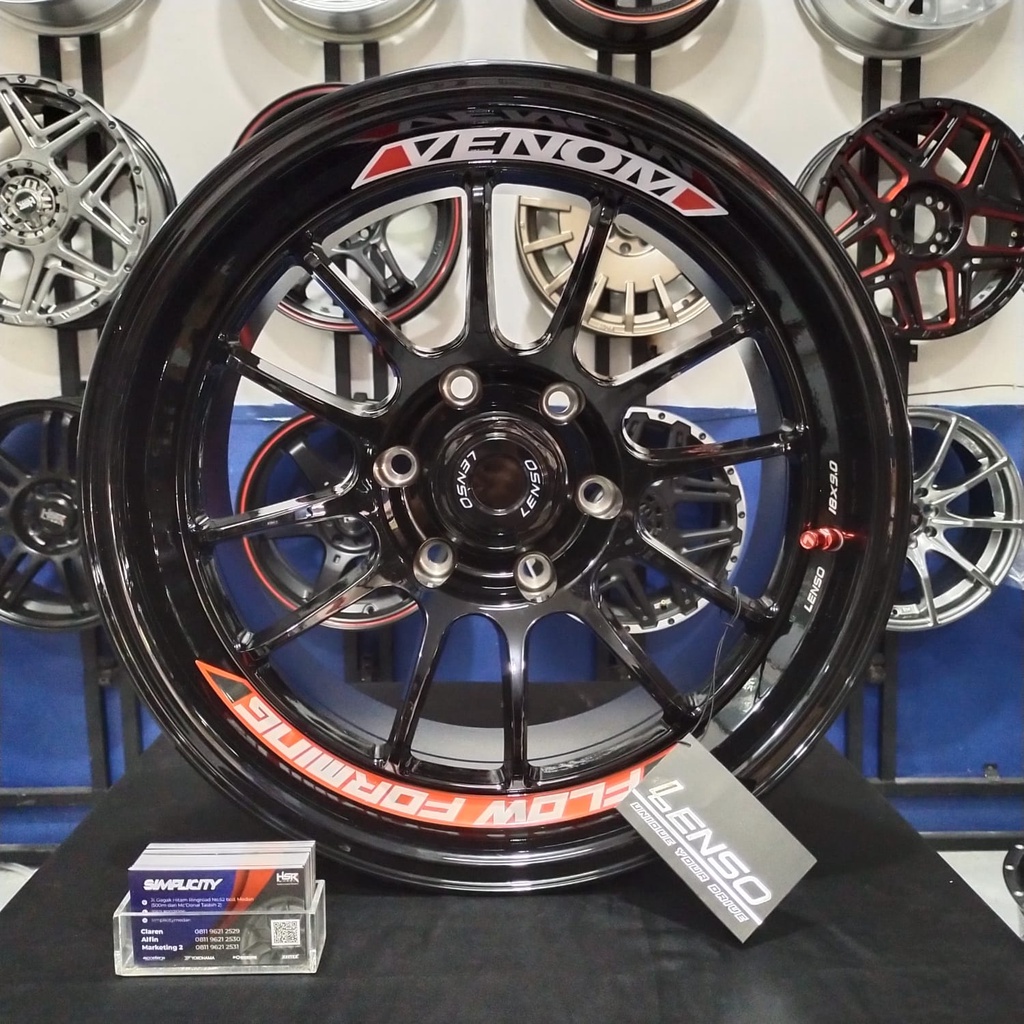 Velg Mobil Lenso Venom Flow Forming R18 Original Pajero Sport Everest
