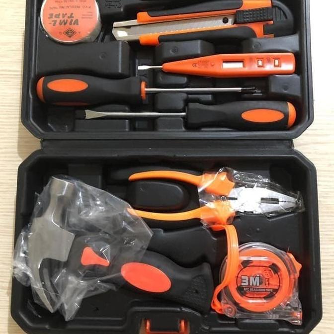 J.LD TOOLKIT SET 9 pcs TOOL KIT Pertukangan HAND TOOLS