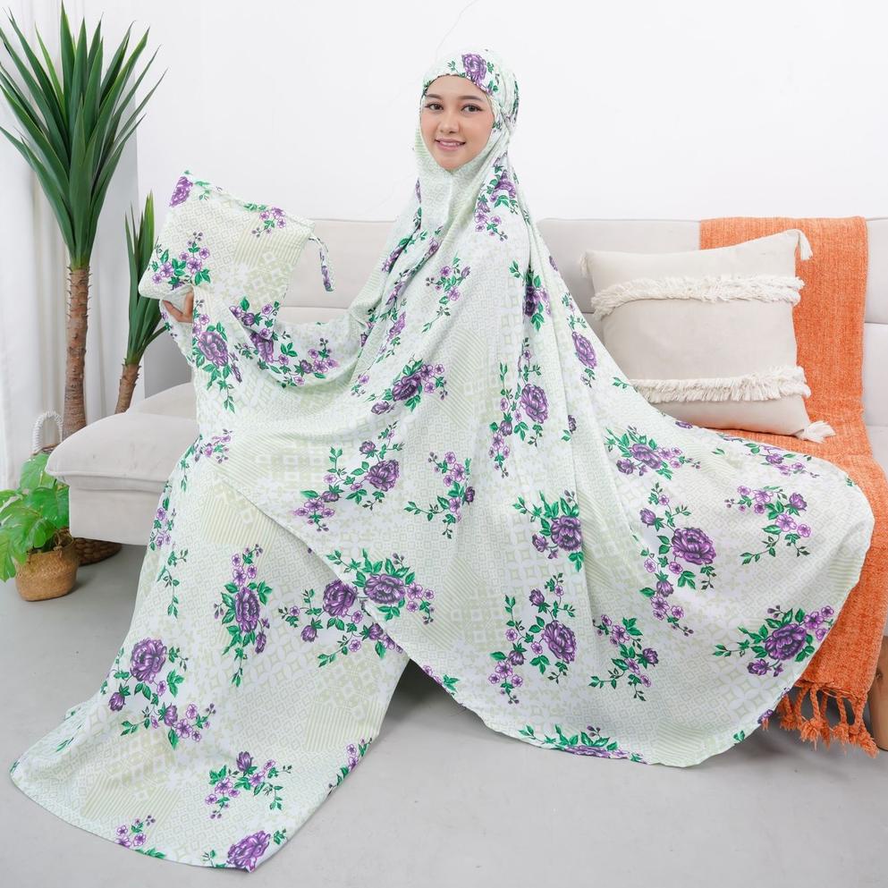 CH.18Oc22o– MUKENA BALI RAYON DEWASA MOTIF SULTAN / MUKENA DEWASA KATUN RAYON MOTIF / MUKENA BALI DE
