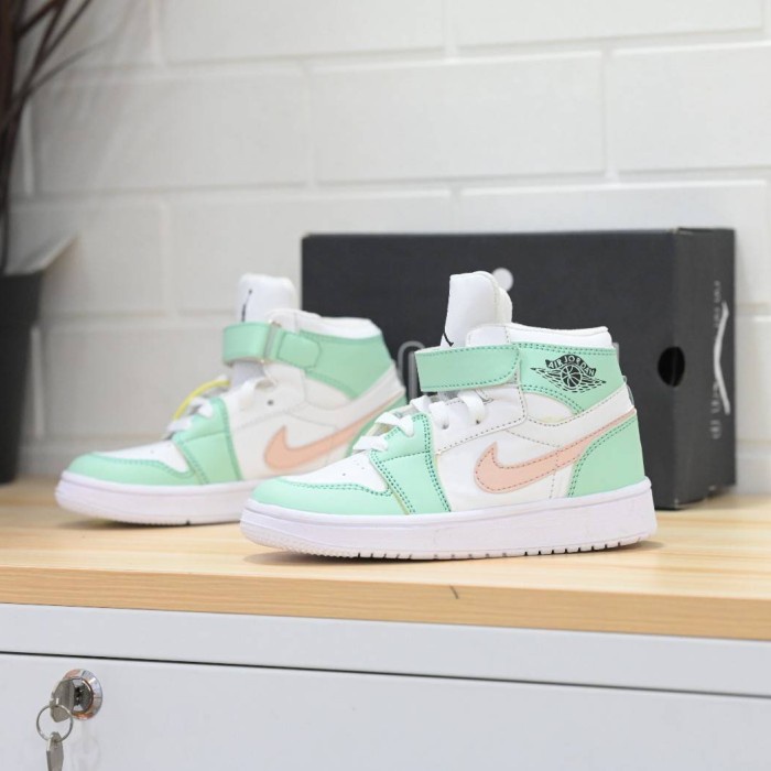 Berkualitas Sepatu Sneakers Anak Perempuan Jordan White Tosca Premium Quality Bnib Sale