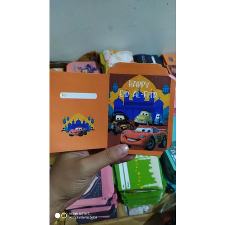 

( isi 100 pcs bisa pilih motif) Amplop Lebaran Lucu Kartun Anak Size sedang Lembaran Uang lipat 1