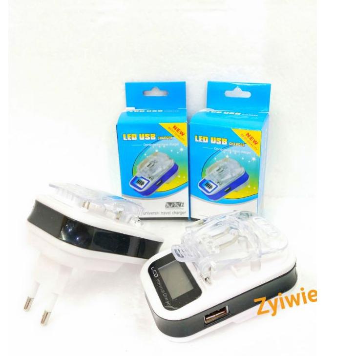 Toko Spesial--Desktop Baterai Hp / Destop LED Usb Charger Batre / Universal Travel Charger