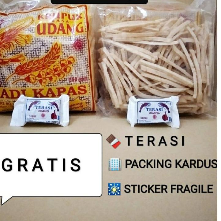 

TrcHh6H1--@250gr KRUPUK UDANG STIK PADI KAPAS SUPER ORI