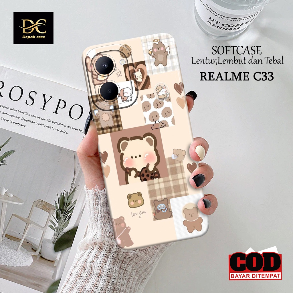 Case Realme C33 Terbaru - Fhasion Case KARTUN - Casing Hp Realme C33 Terbaru - Softcase Hp Realme C3