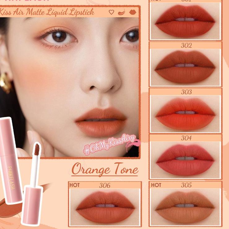 Harga lebay--PINKFLASH OhMyKissAiry Kiss Air Waterproof Matte Liquid Lipstick Lip Tint 101