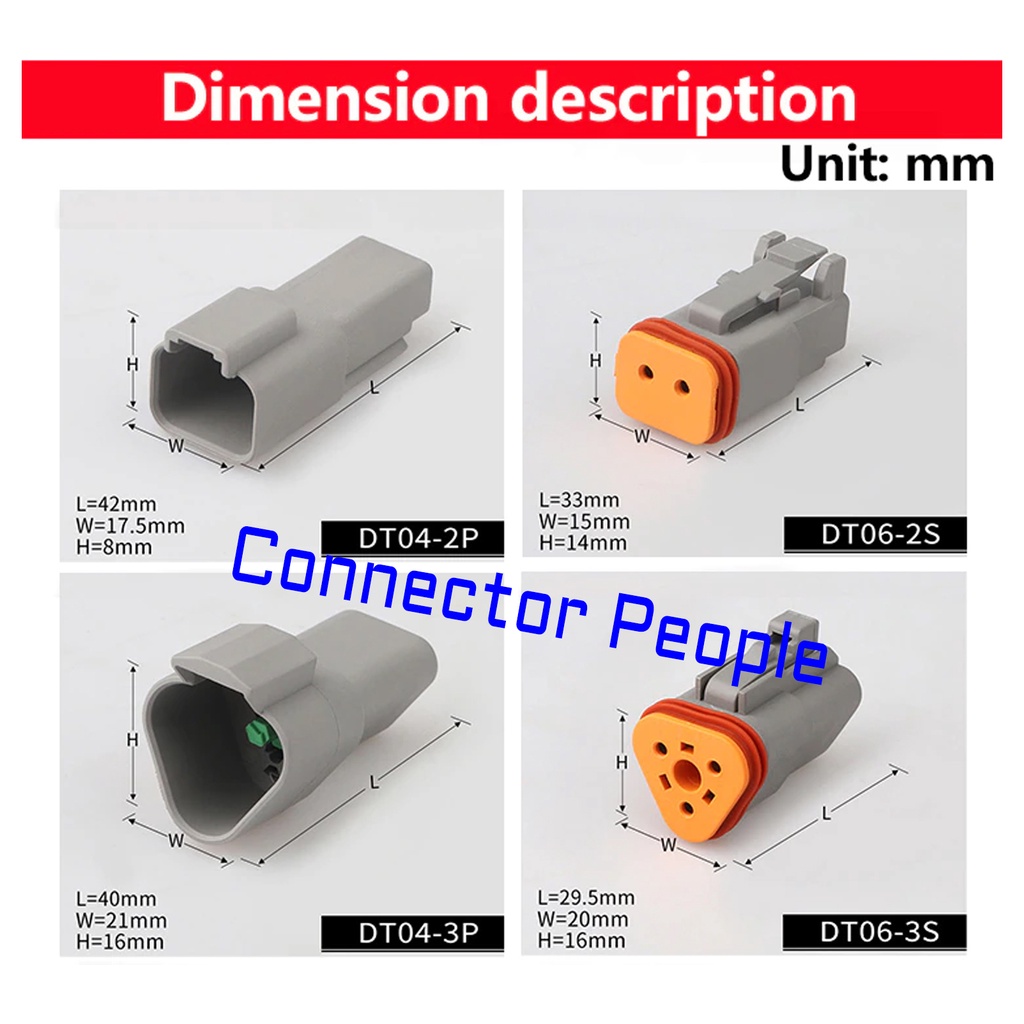 Soket 2 - 12 pin Deutsch connector 2 - 12 kit Deutsch