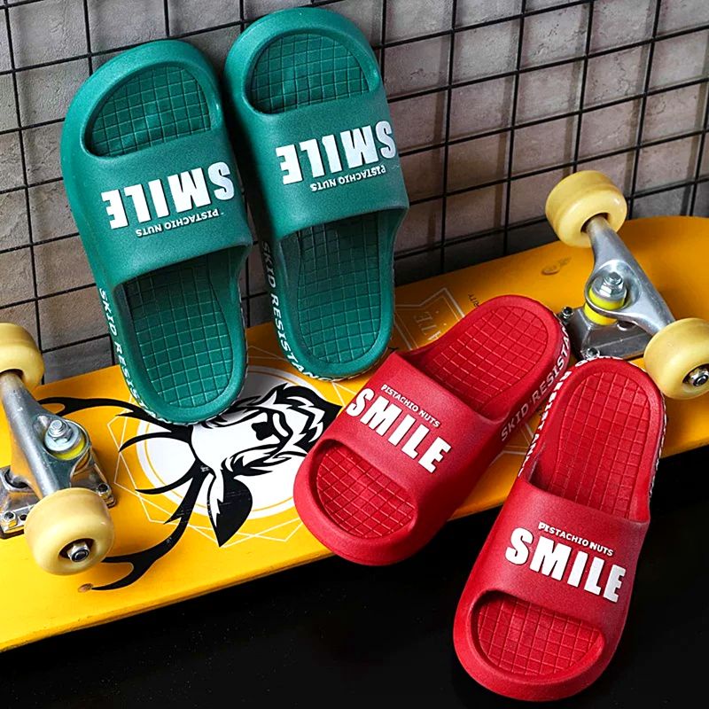 Sandal Karet Pria Wanita Import Smile / Sandal Rumah Santai Korean Style Kekinian