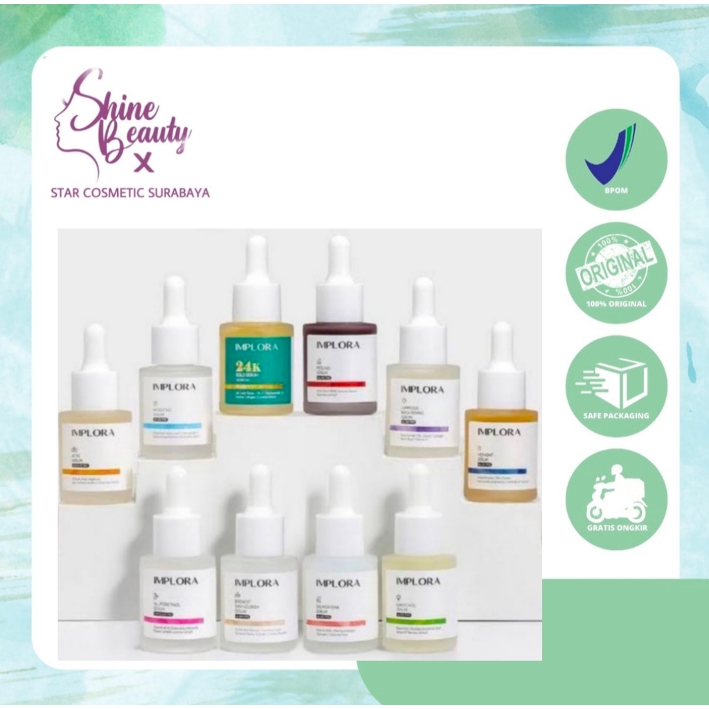 Implora Serum Wajah/serum glowing/serum mencerahkan