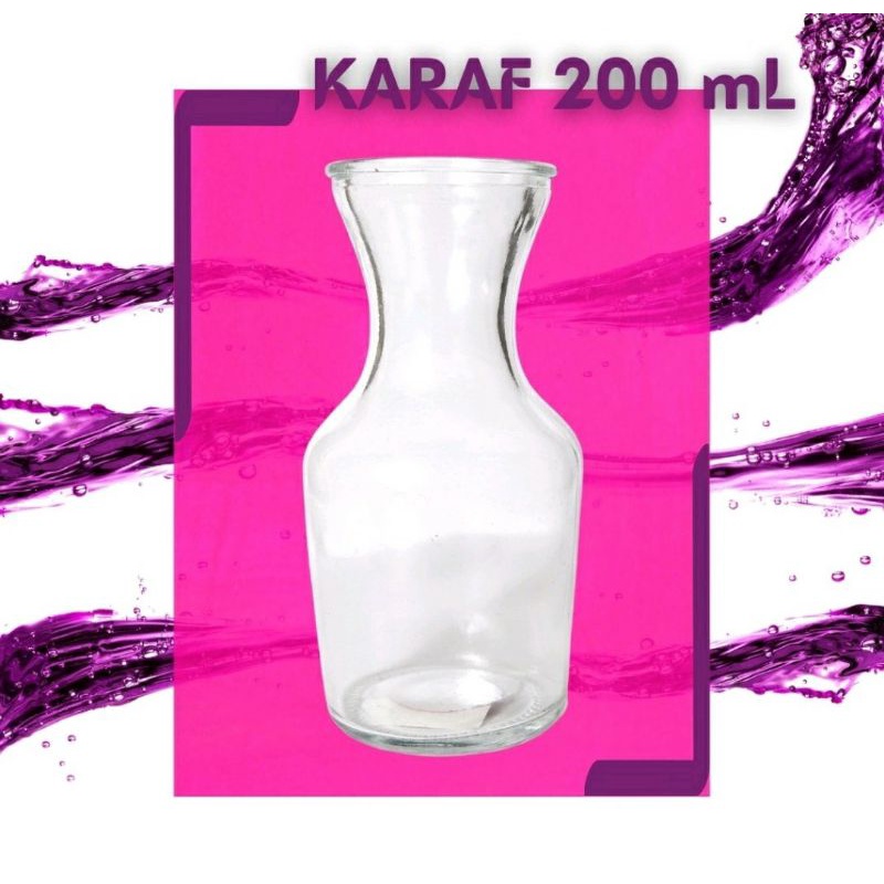Gelas Karaf 200 mL / Vase Jug / Gelas Karaf / Milk Jug / Gelas Unik (6 PCS)
