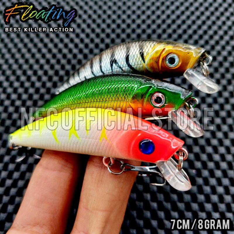 Lure Minnow Floating 7 cm 8 gram Best Killer Action LONG CAST