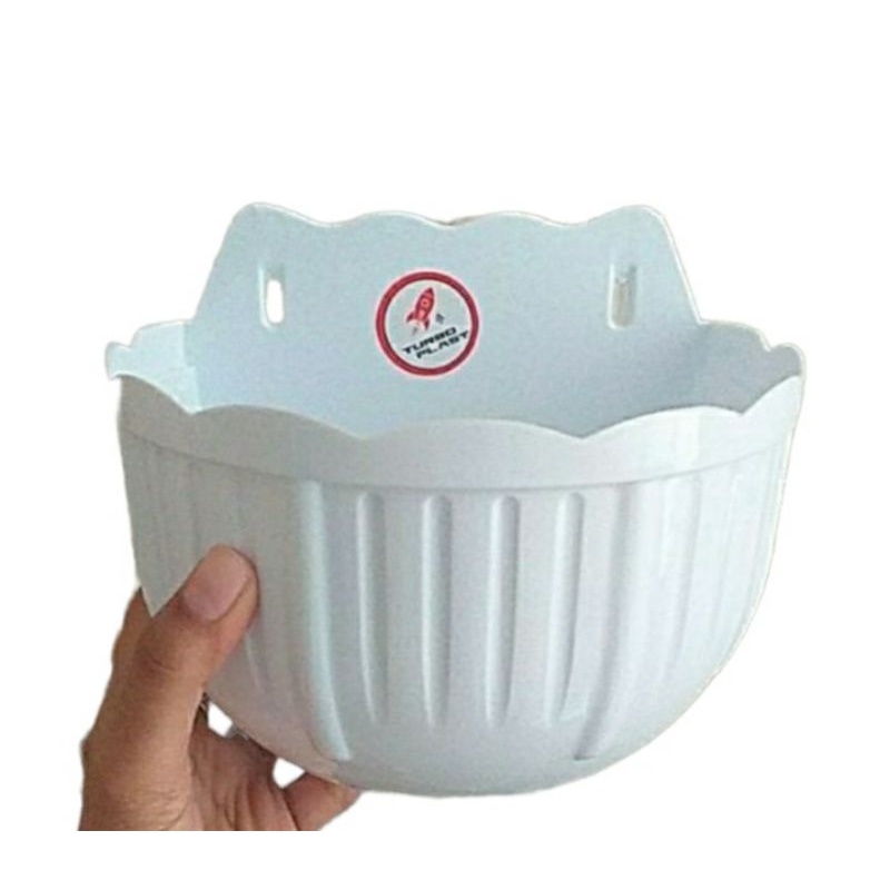 POT BUNGA PLASTIK DINDING/TEMPEL