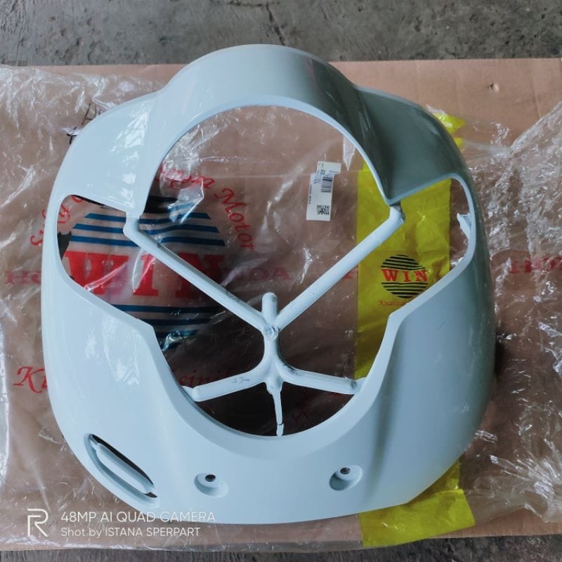 tameng lampu depan scoopy donat 2017-2020 putih non original kap lampu depan