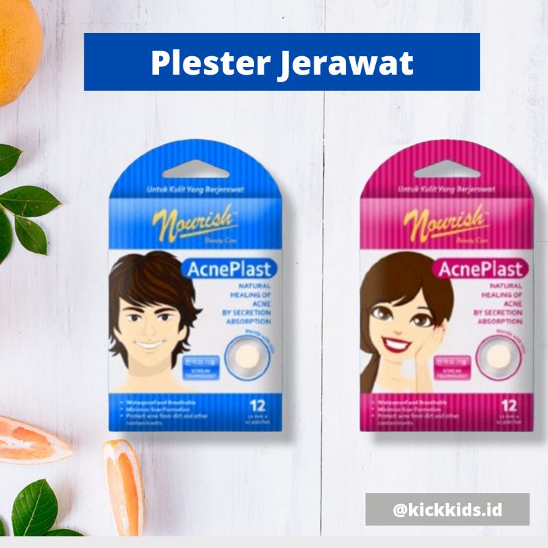 Nourish Beauty Care Acne Plast Girl &amp; Boy isi 12 - Acne Cover / Acne Patch / Plester Jerawat acne plast isi 12/ plester jerawat/ penghilang jerawat/plaster jerawat