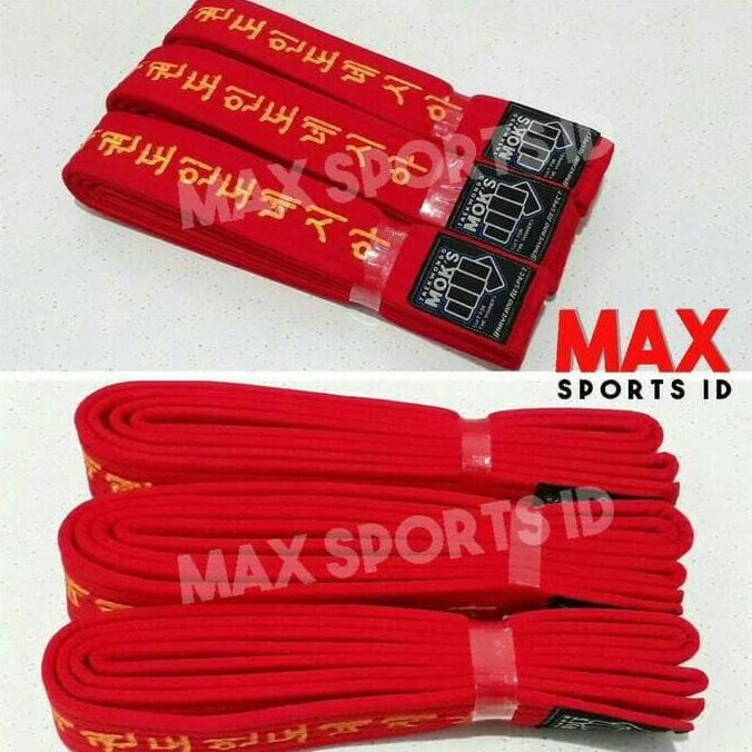 [COD] Sabuk Merah Taekwondo Moks Deluxe BIG SALE Kode 1432